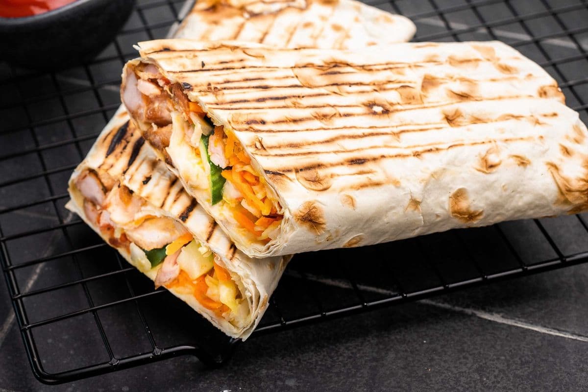 Chicken Saj Wrap