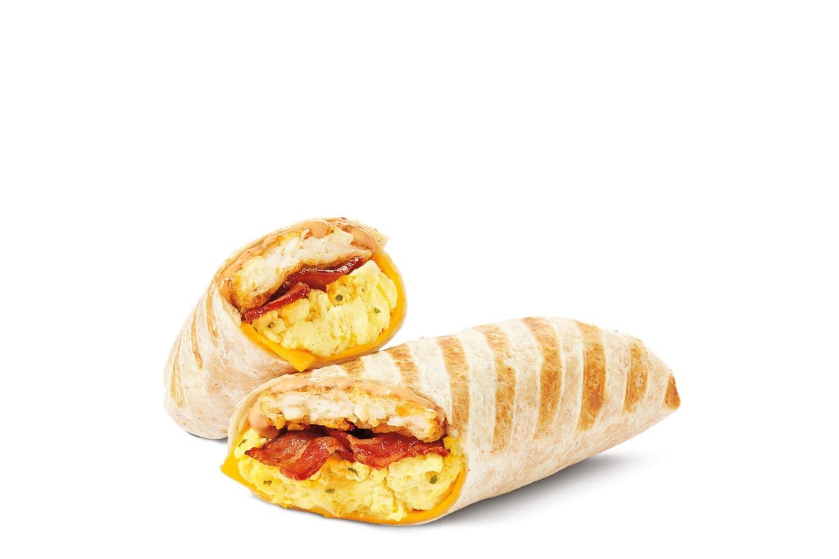 Bacon Scrambled Egg Loaded Wrap