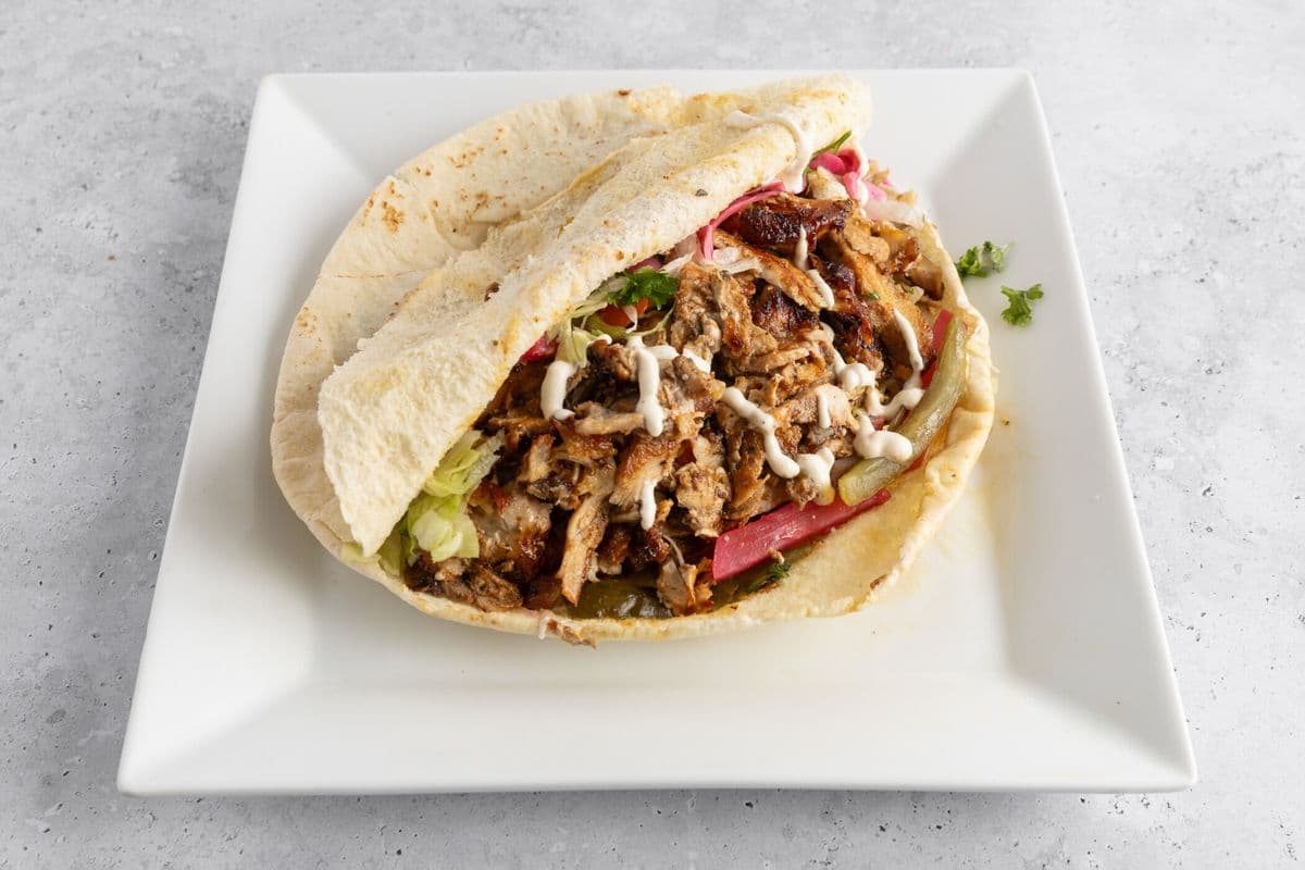 Chicken Shawarma Pita Wrap