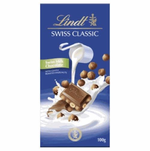 Lindt Bar Swiss Hazelnut 100g