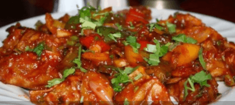 Chili Chicken Momo