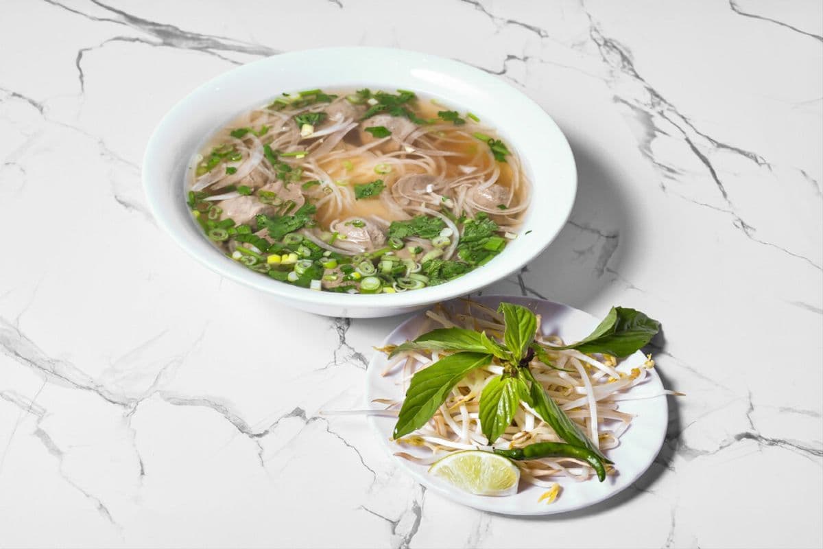 #16 - Beef Balls, Rice Noodle Soup (Phở Bò Viên)