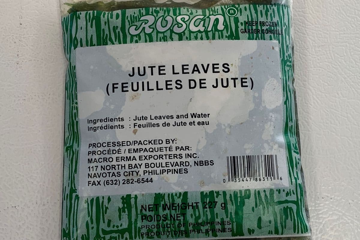 Frozen - jute leaves - saluyot