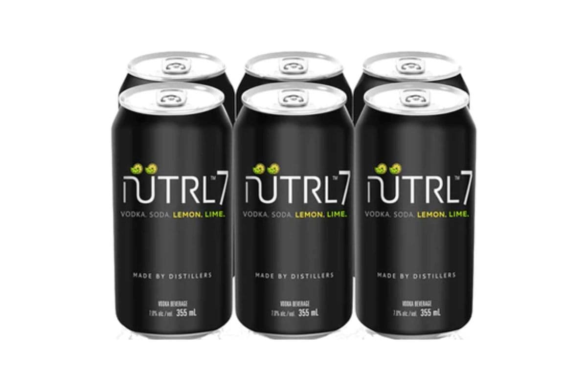 Nutrl 7% Vodka Soda Lemon Lime (6 Cans) (6 x 355ML)