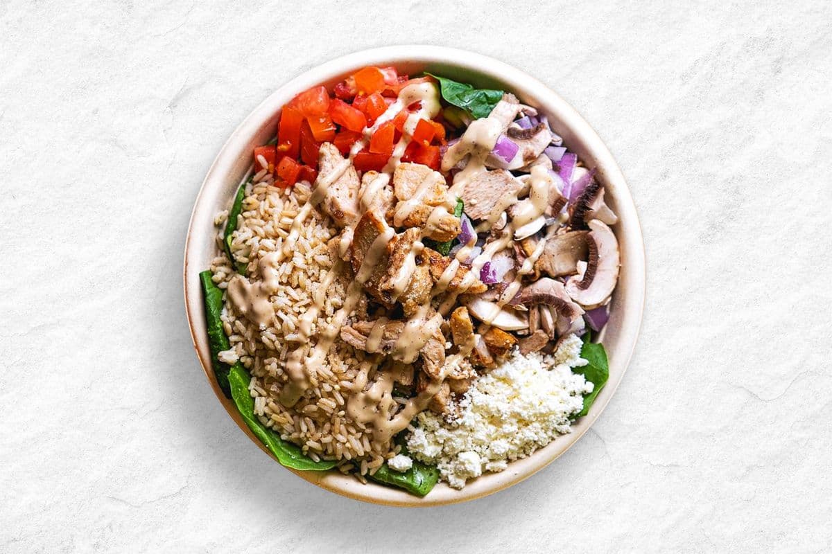 Regular - Chicken Bruschetta Rice Bowl (380 Cals)