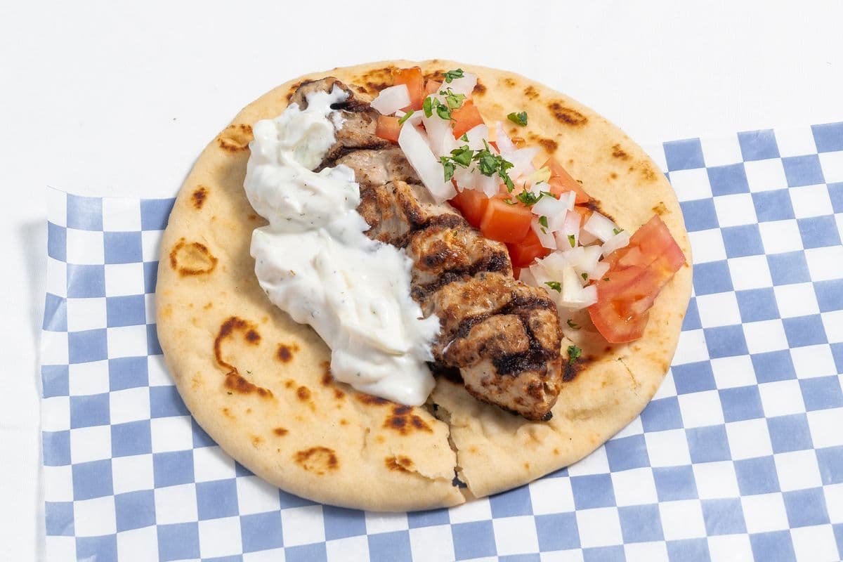 Pork Tenderloin Souvlaki Wrap