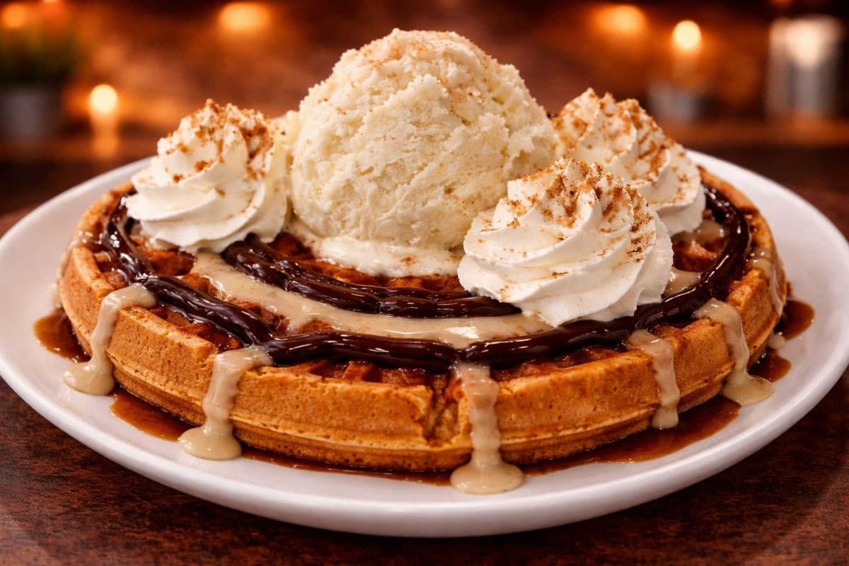 Cinnamon Bun Waffle