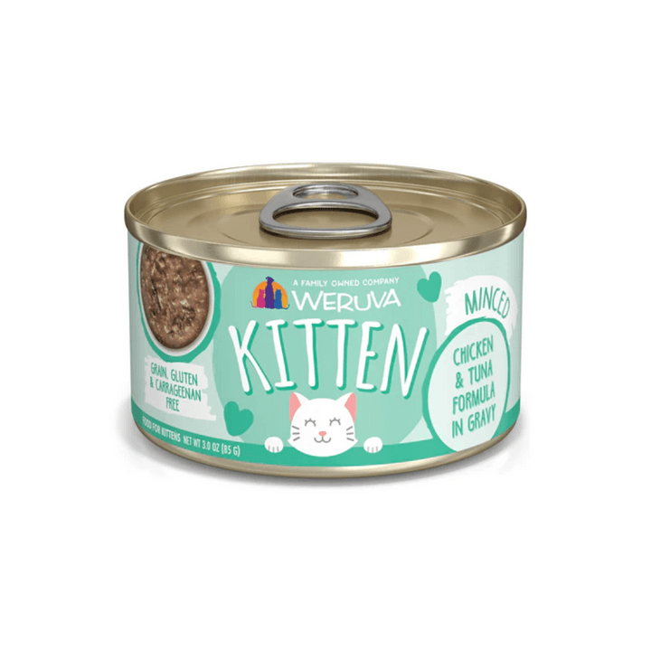 Weruva Wet Cat Food - Weruva Kitten Chicken & Tuna Formula in Gravy Canned (3 oz)