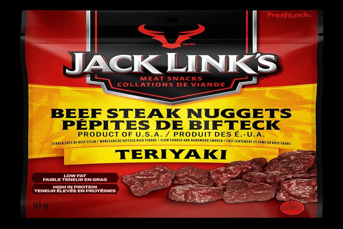 JACK LINK BEEF STEAK NUGGETS TERIYAKI (81G) (80 Cal)