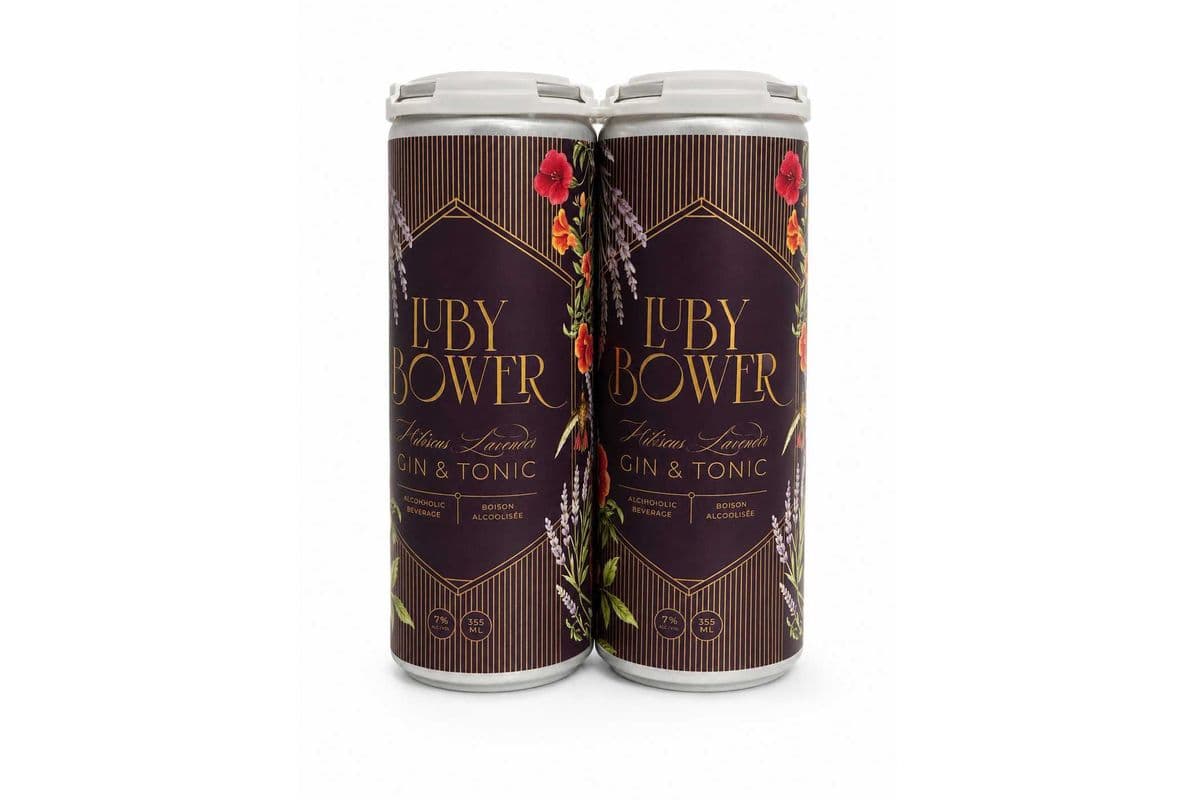 Luby Bower Gin & Tonic 4pk (MADE IN CANADA) (1 x 355ml)
