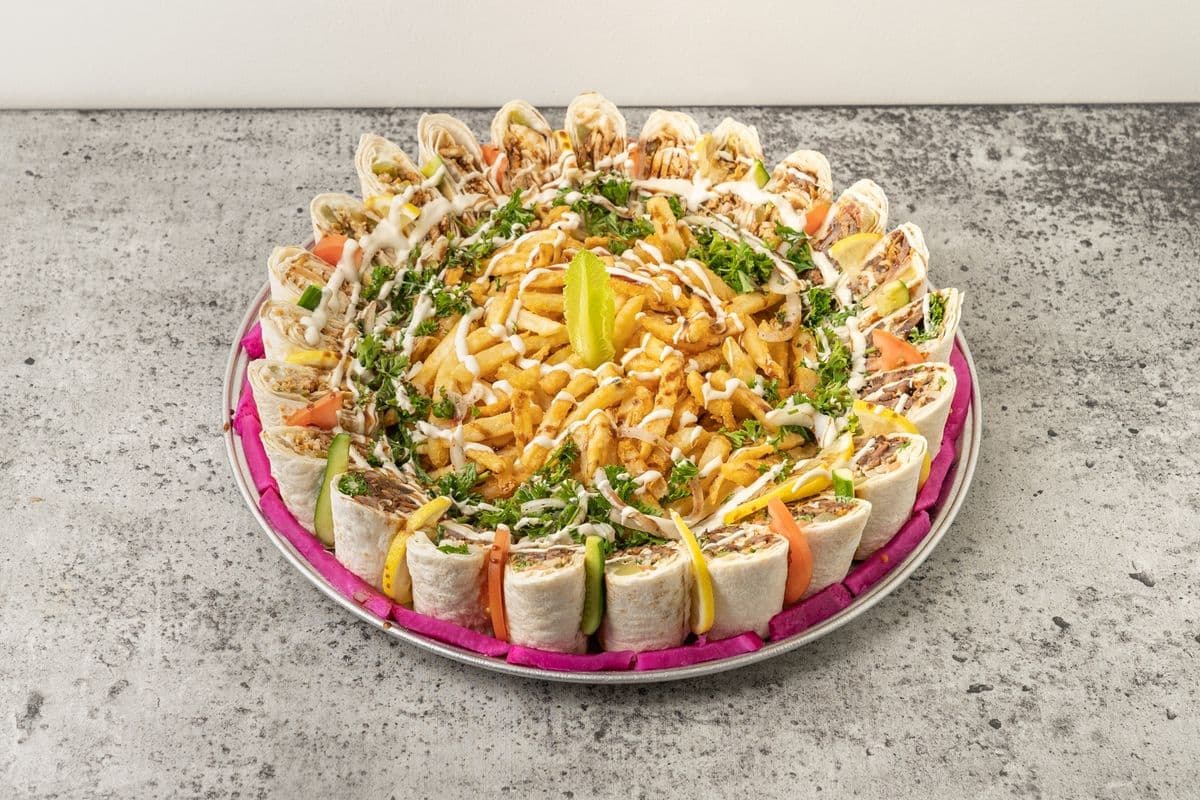 Family Beef Shawarma Plate
