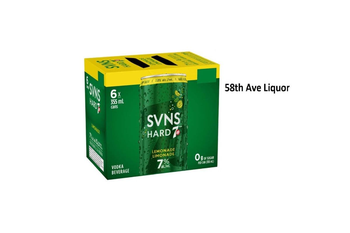 SVNS HARD 7UP LEMONADE CANS (1 x 6x355ML)