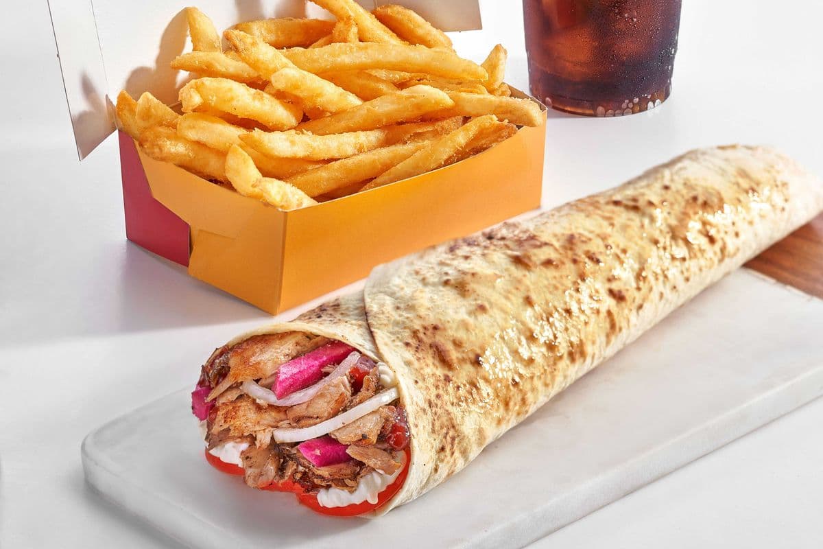 Beef Shawarma Wrap Combo