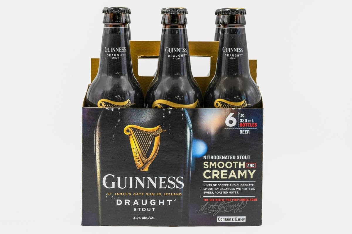 GUINNESS DRAUGHT BOTTLES (6 x 330ML)