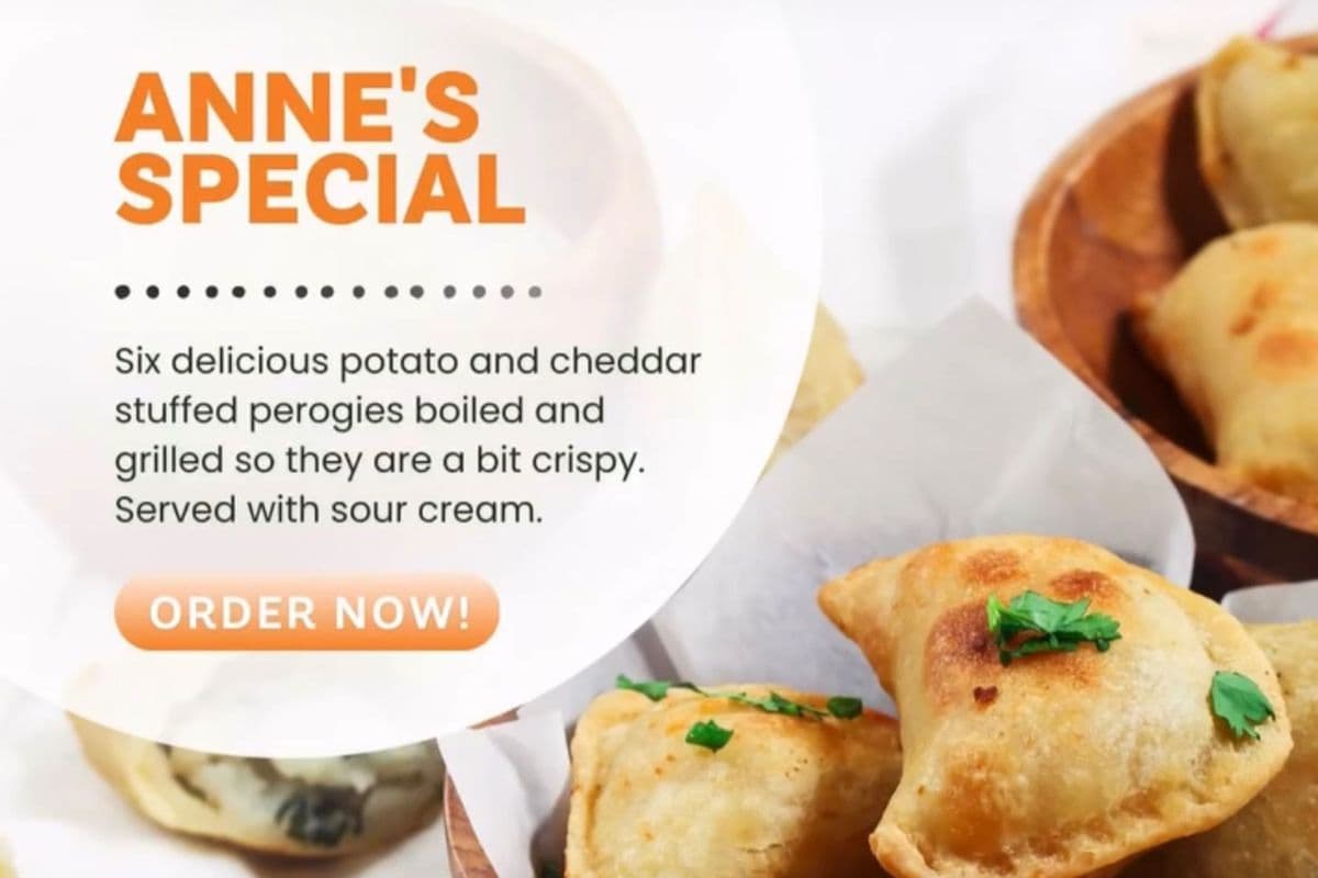Anne's Special (6 Perogies)