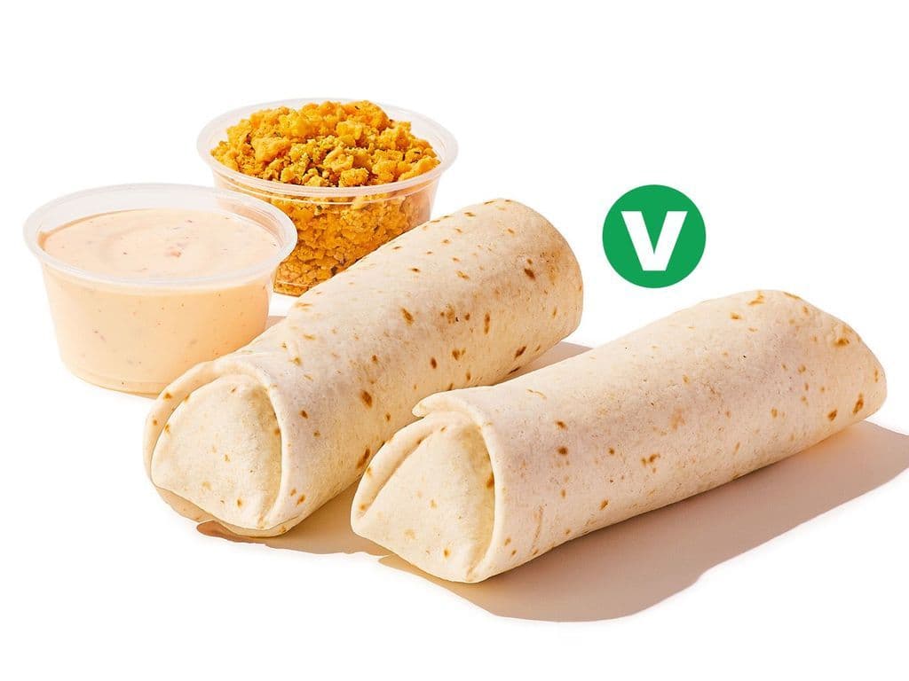 Black Bean Double Dipping Burritos