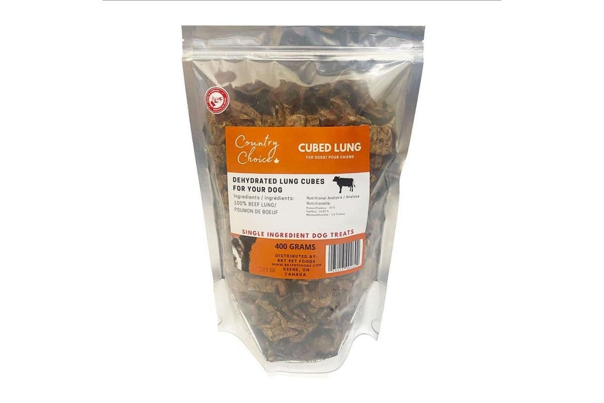 Country Choice Cubed Beef Lung Dog Treats (400 g)