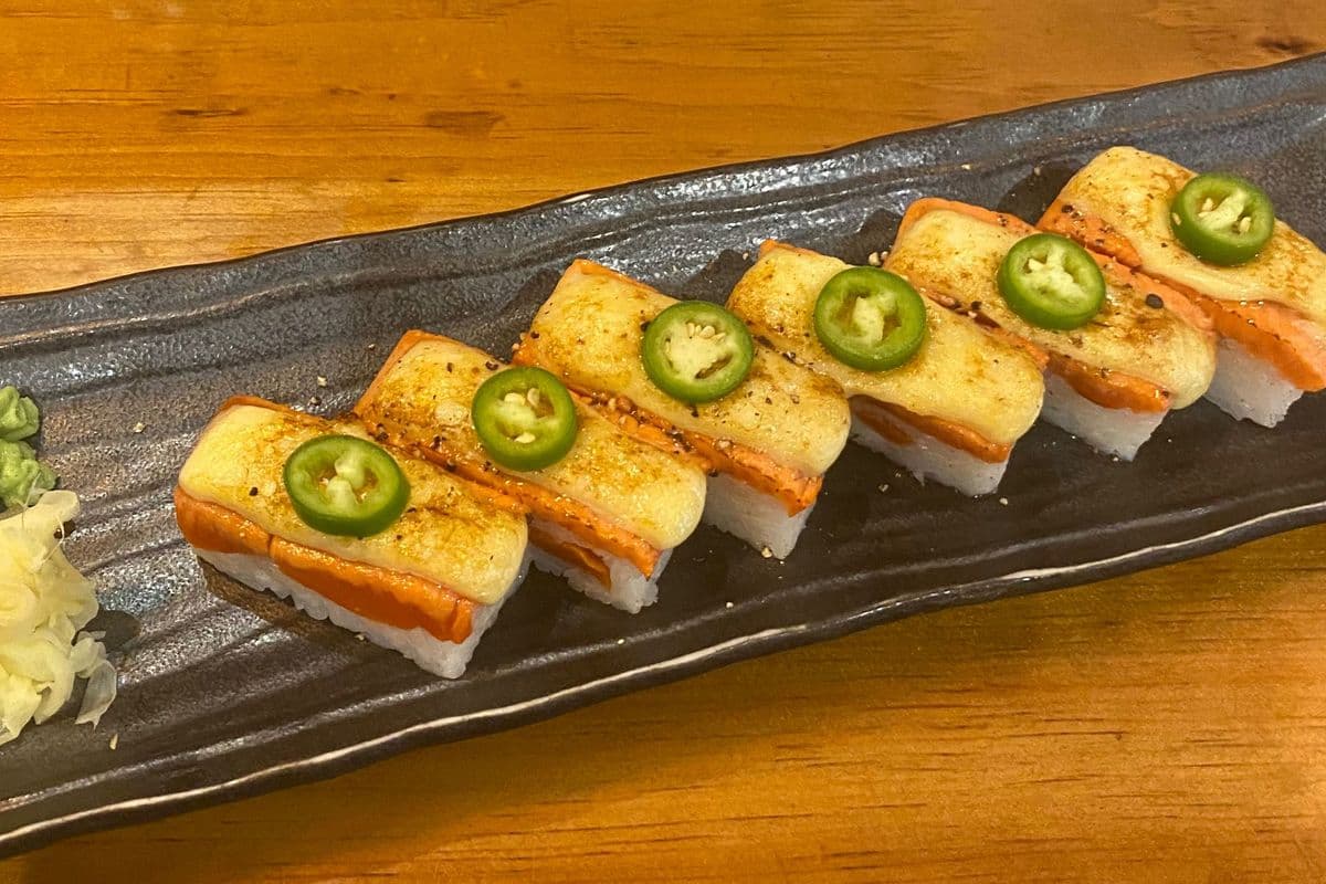 Aburi Sockeye Salmon Oshi