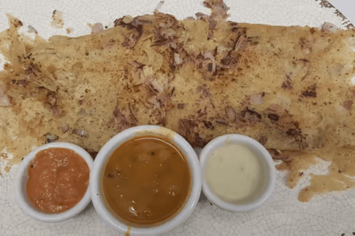 Onion Rava Masala Dose