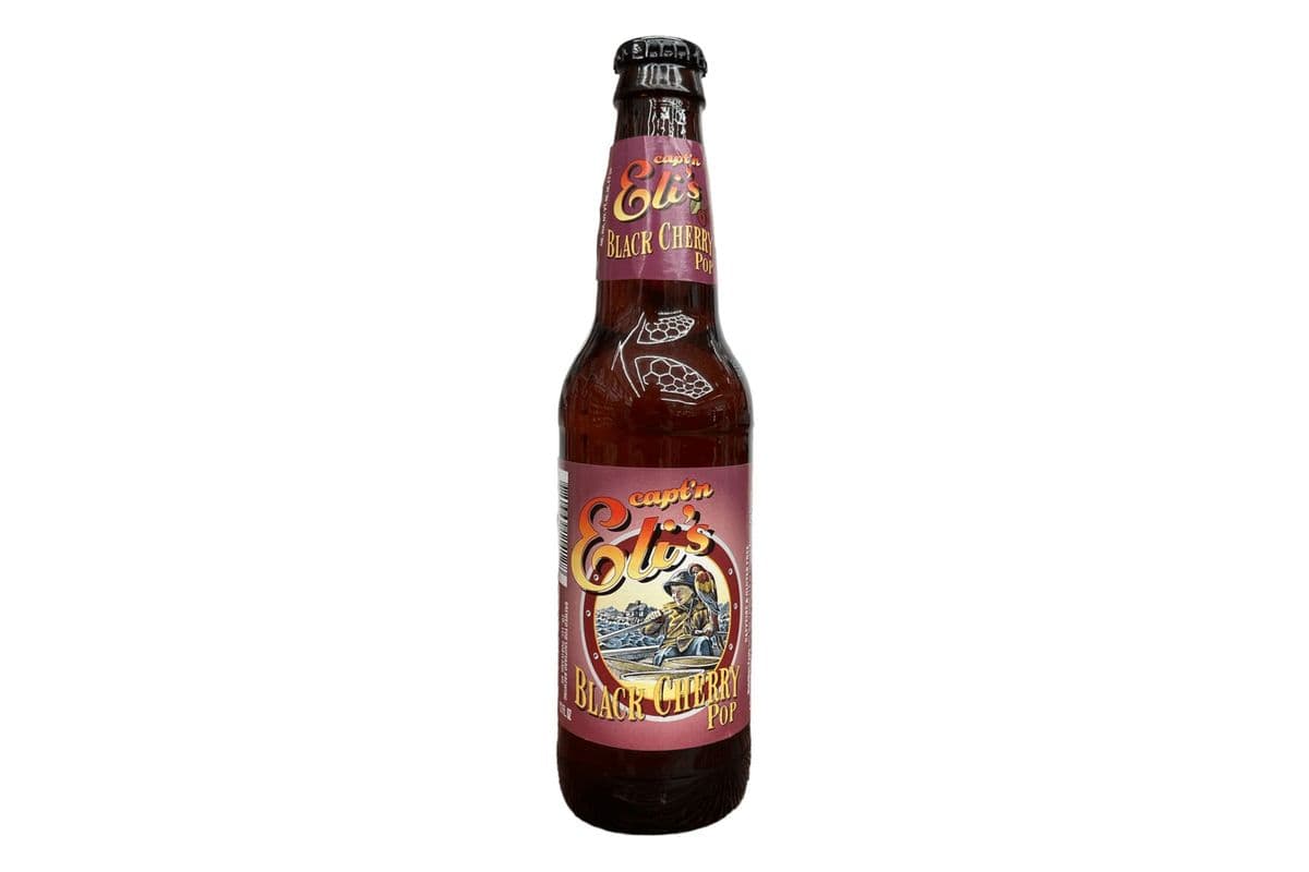 Capt'n Eli's Black Cherry Soda (355ml) (150 Cal)