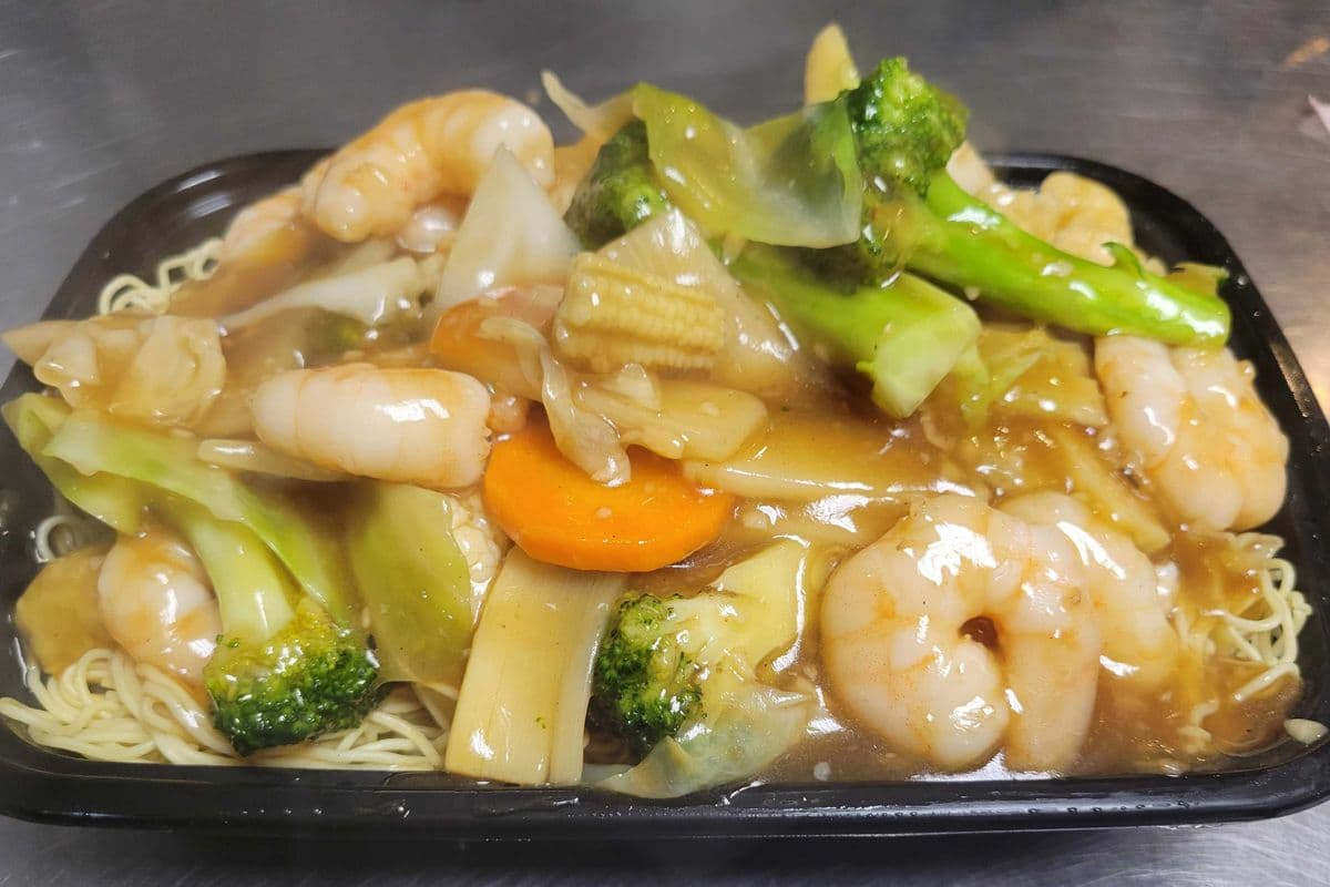 Shrimp Cantonese Chow Mein