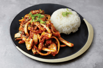 Spicy Squid Rice Bowl (오징어덮밥)