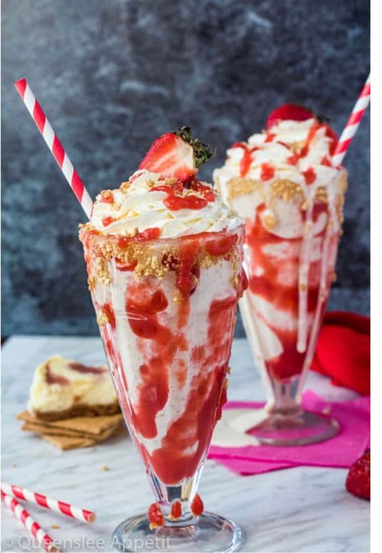 Strawberry Chessecake milkshake