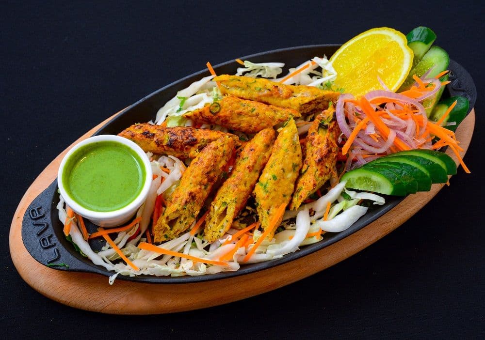 Chicken Seekh Kebab / Resham Kebab (Poulet)