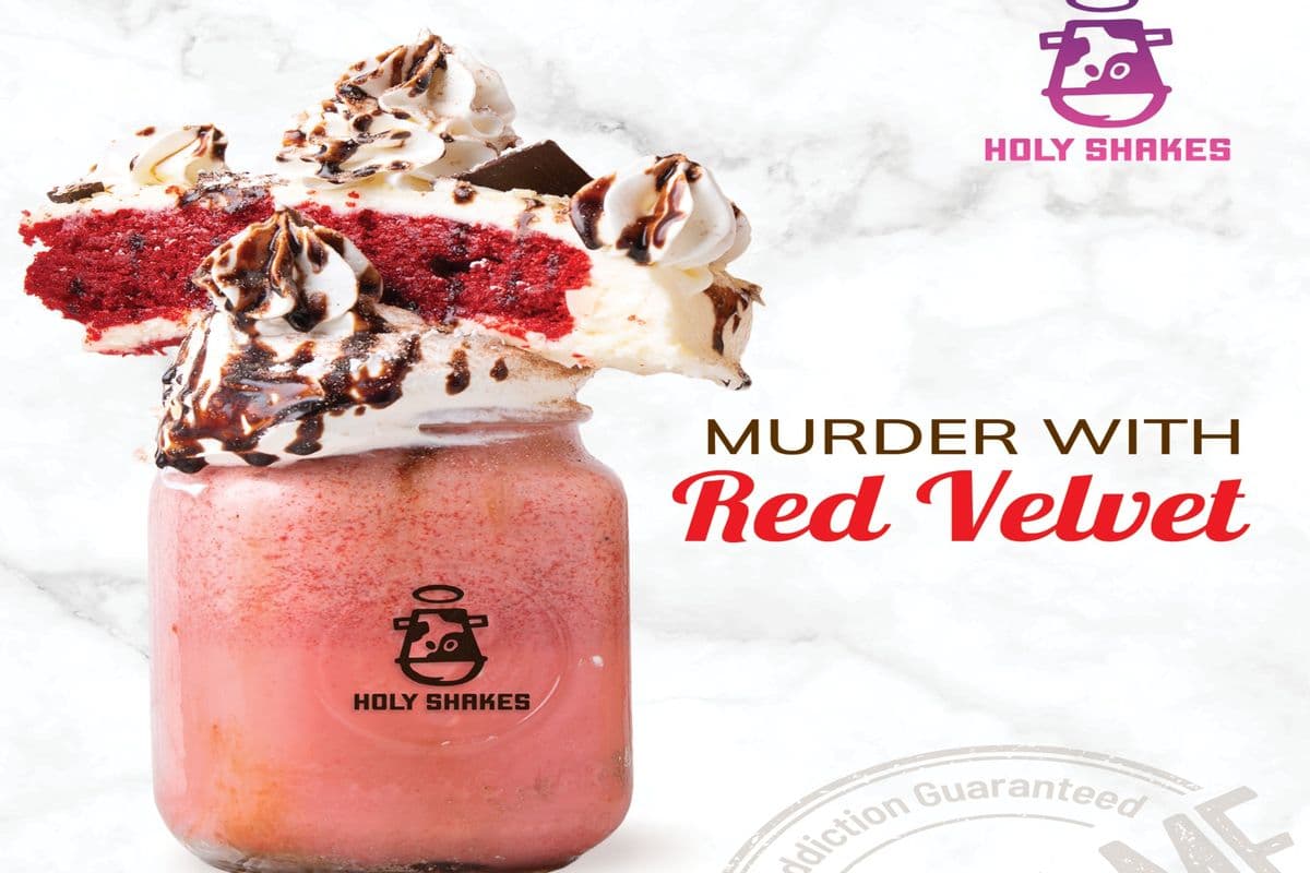 Murder with red Velvet Shake (Comes with a cake)