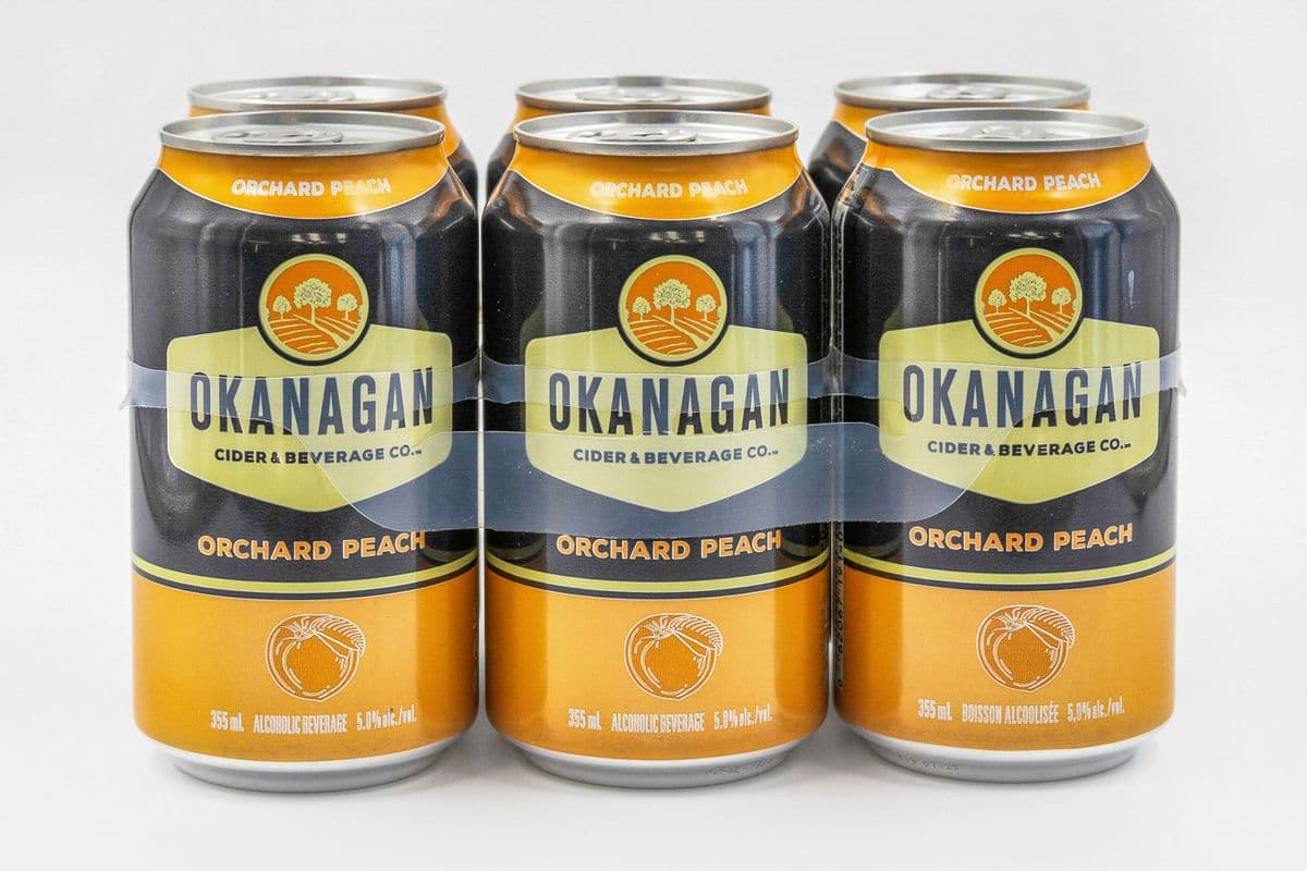 Okanagan Peach Cider (6 x 355ml Cans)