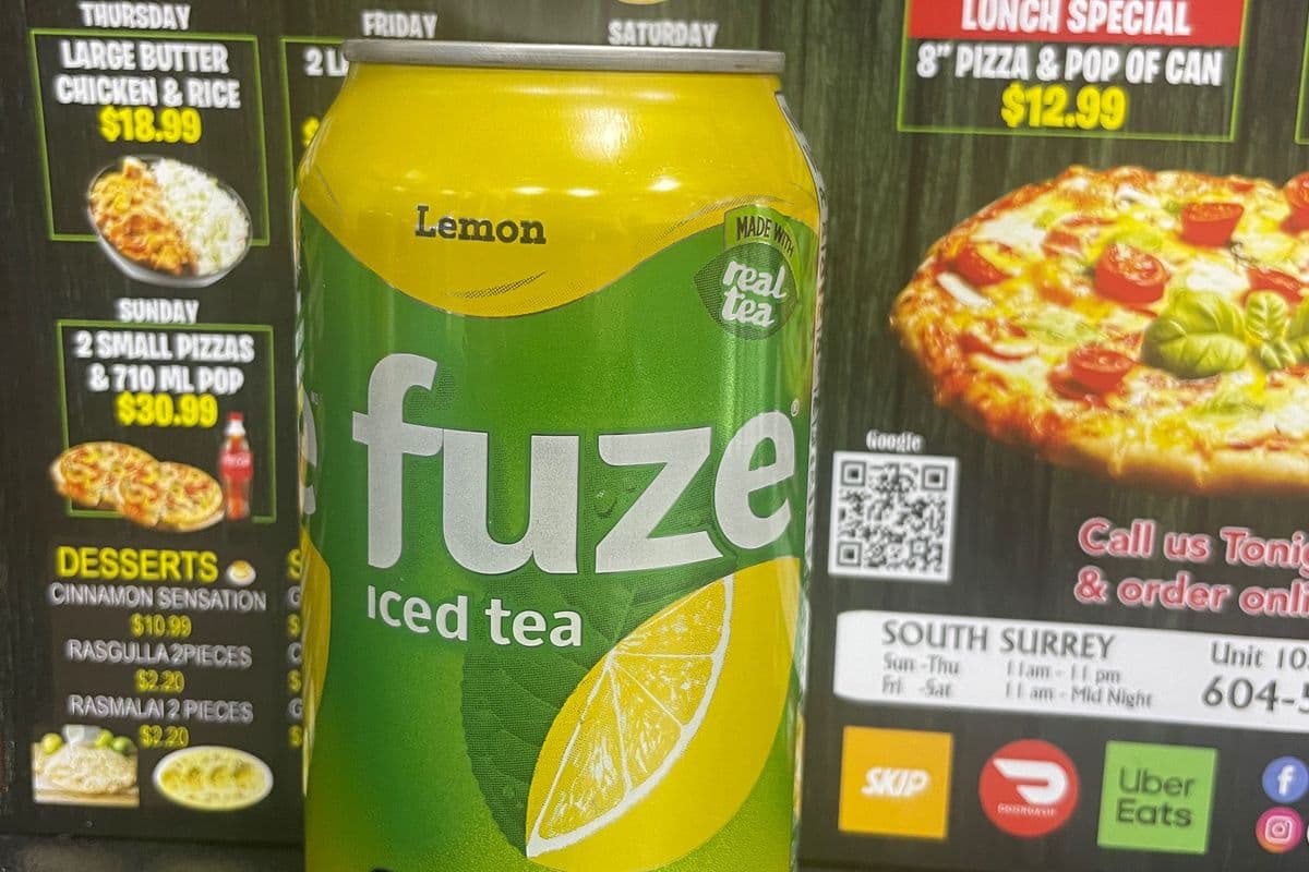 Fuze ice tea can