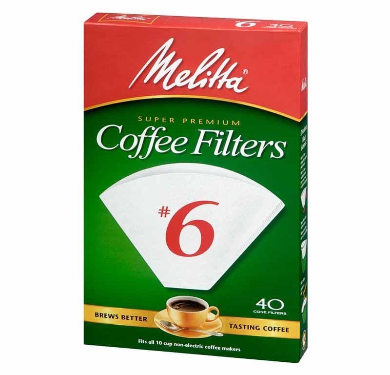 Melitta Coffee Filter No.6 Classic White 40pc