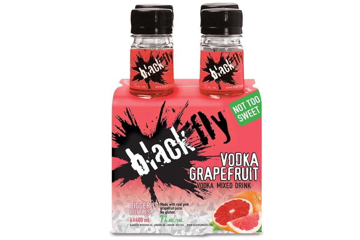 BLACK FLY VODKA GRAPEFRUIT 4 PACK (4 x 355 ML)