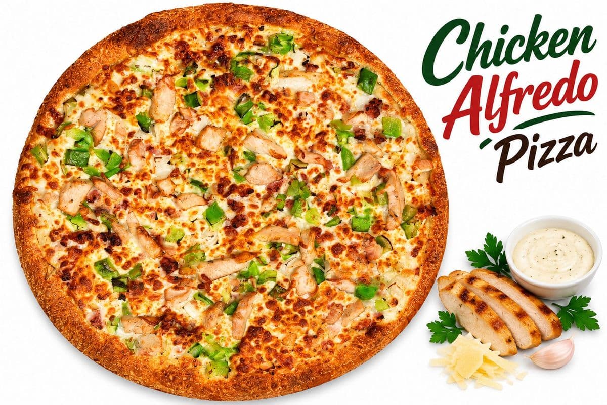 Small Chicken Bacon Alfredo Pizza
