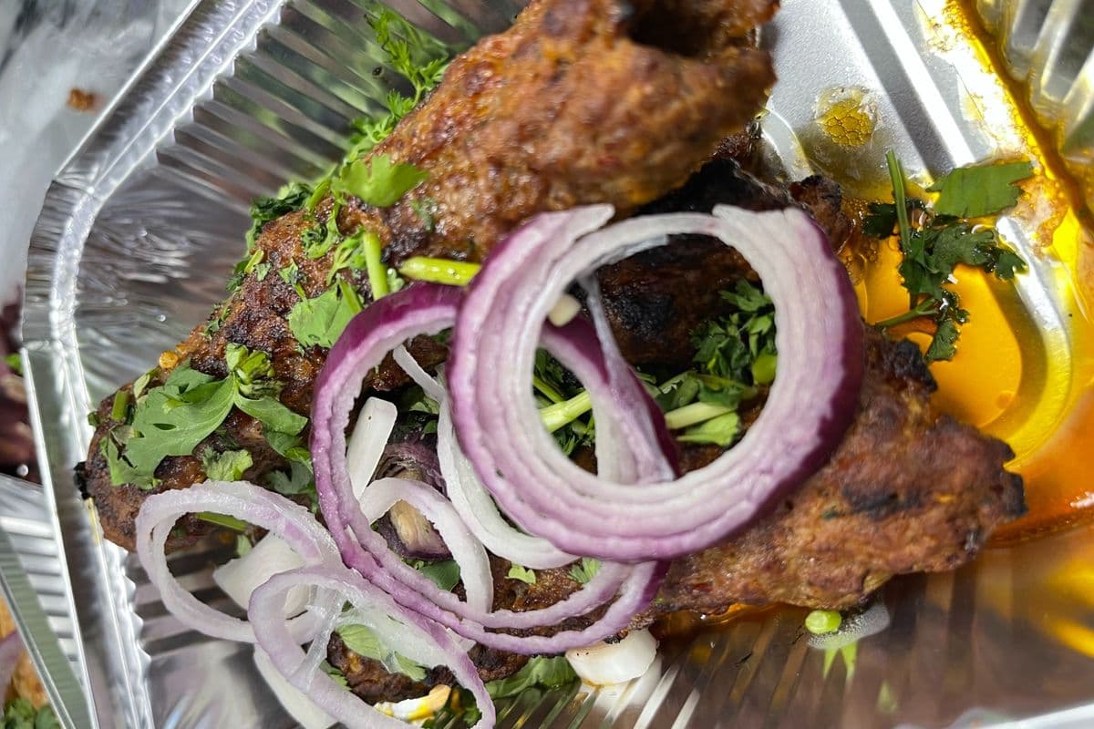 Beef Seekh Kabab (2 pcs) + 1 Naan