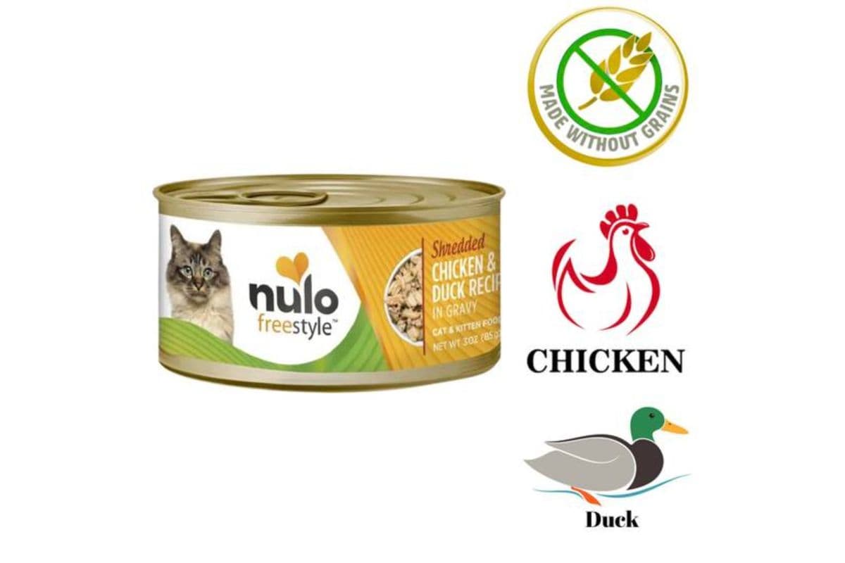 Nulo Freestyle - Shredded Chicken & Duck Canned Cat Food (3 oz)
