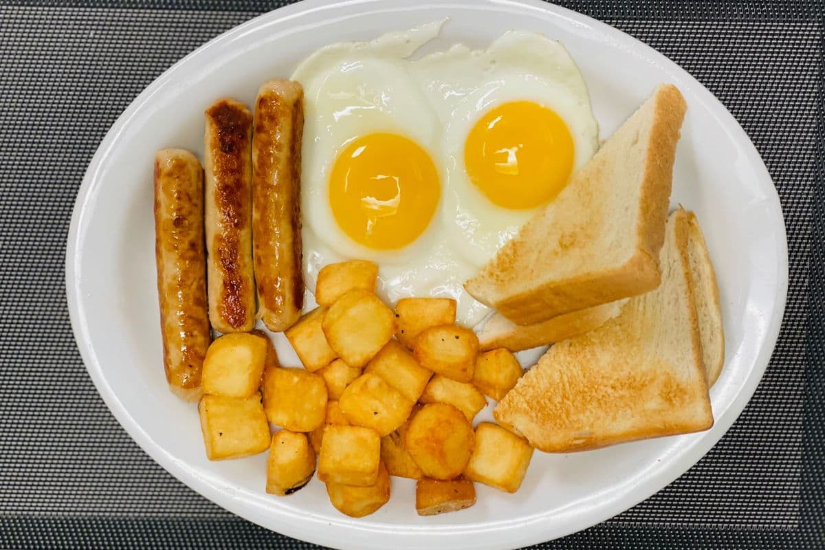Two Eggs with Meat