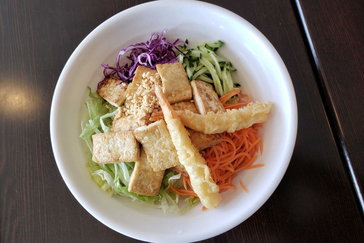 VB-3. Prawn Tempura and Pan-Fried Tofu