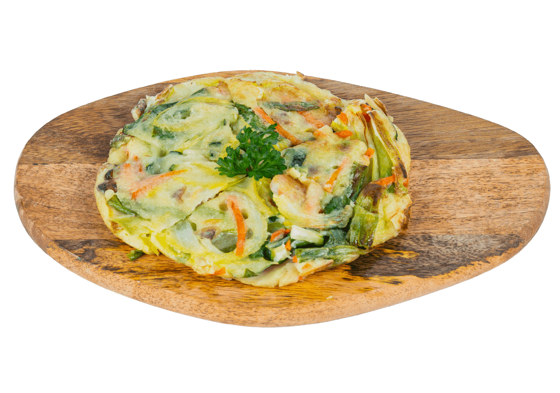 Pa jeon (Korean Pancake with Seafood and Veggie)
