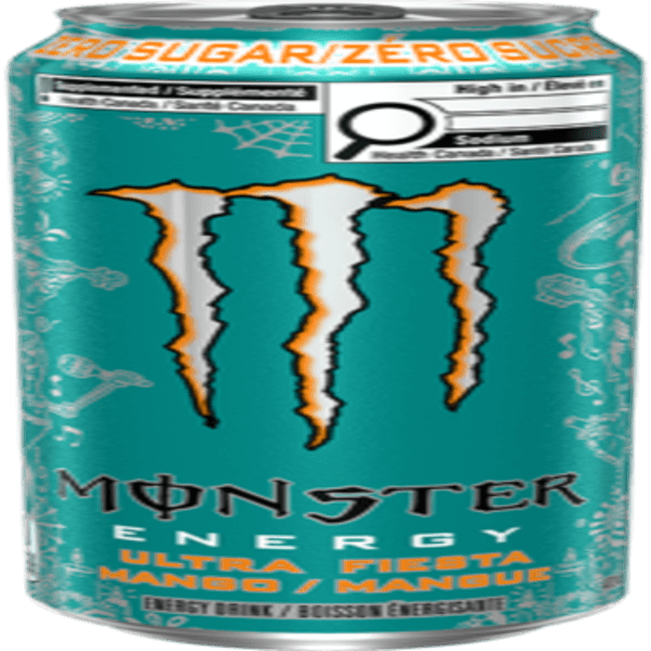 Monster Boisson Énergisante Mangue Ultra Fiesta 473ml/ Monster Energy Drink Ultra Fiesta Mango 473ml