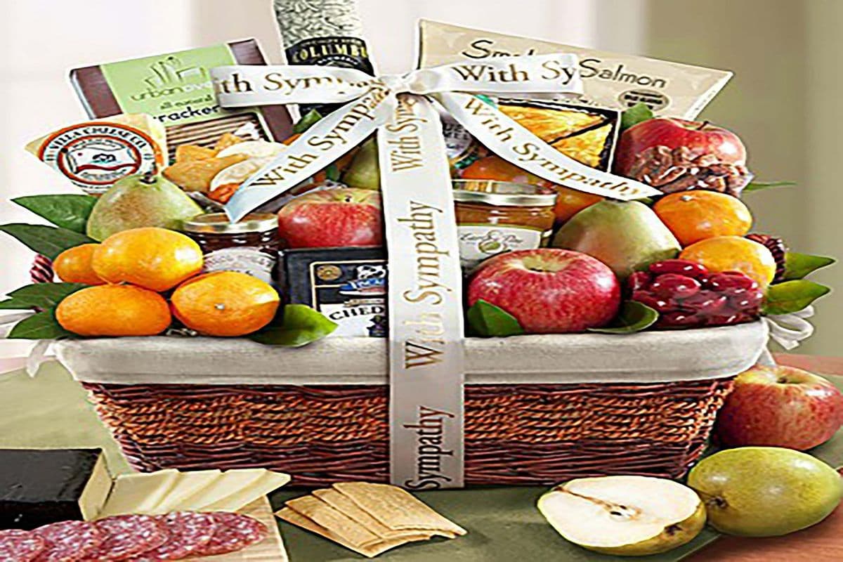 Sympathy Ribbon Gift Basket