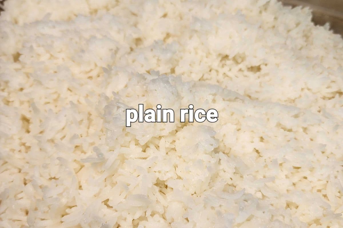 Plain rice