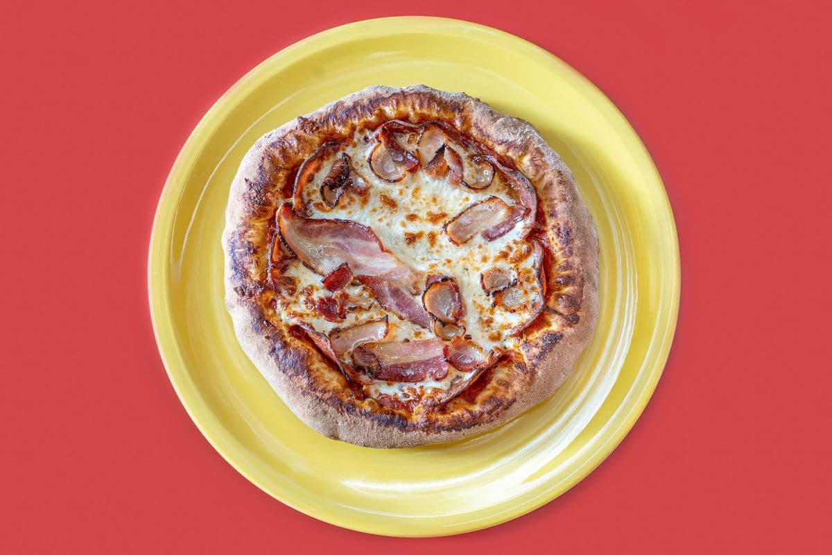 Pizza Bacon, Pepperoni et Fromage 12''