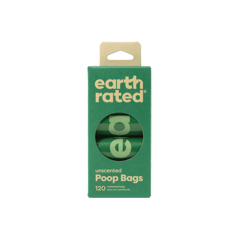 Earth Rated Pet Waste Bags - Eco-Friendly Poop Bags Unscented (120 Bags)