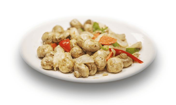 Mushrooms with Sliced Chicken