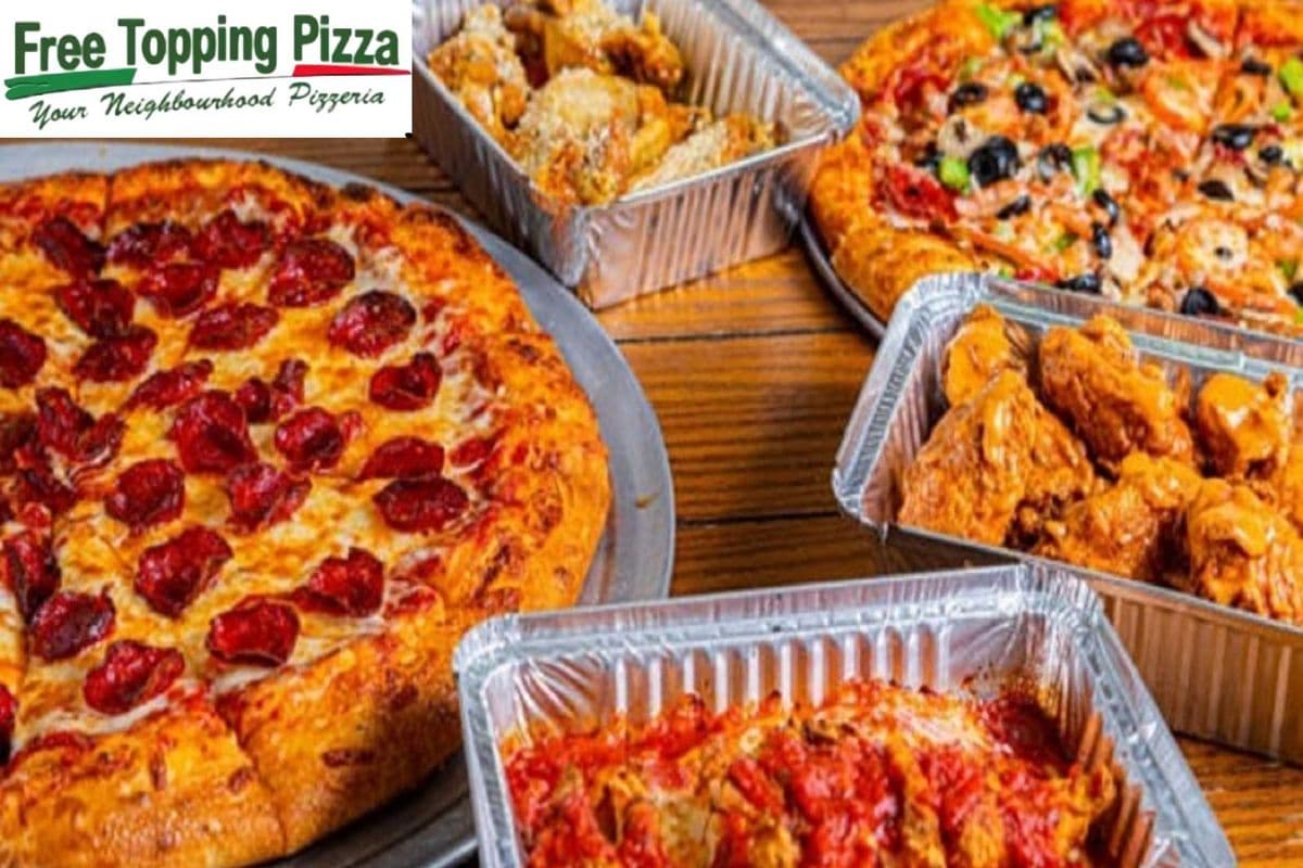 Upgrade - Mr. Pepper's Deal Two Large Pizzas With 10 Oven Roasted Chicken Wings & 4 cans of Soda