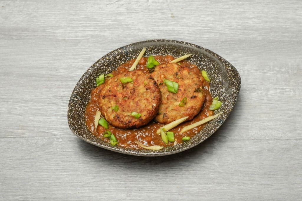 Aloo Tikki with Chana
