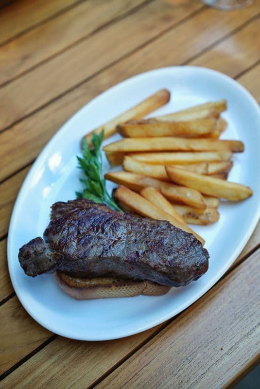 New York Steak Sandwich and Fries