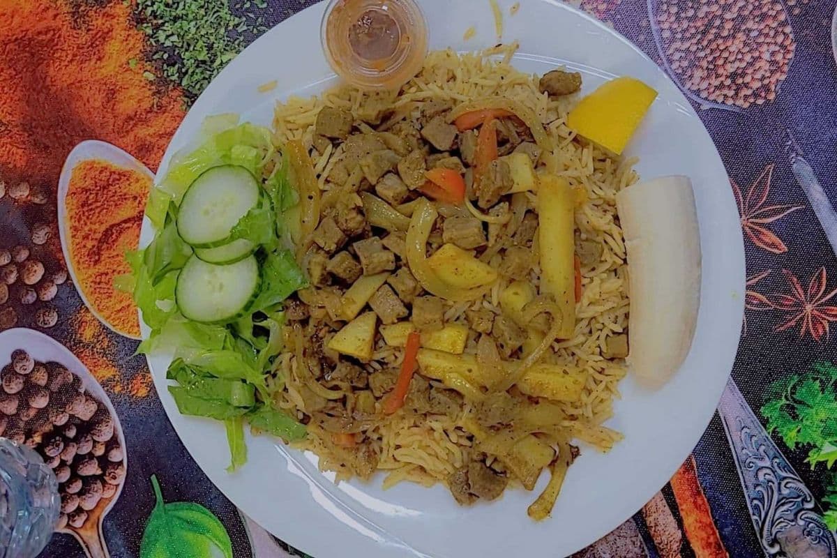Beef Suqaar Stew with Rice