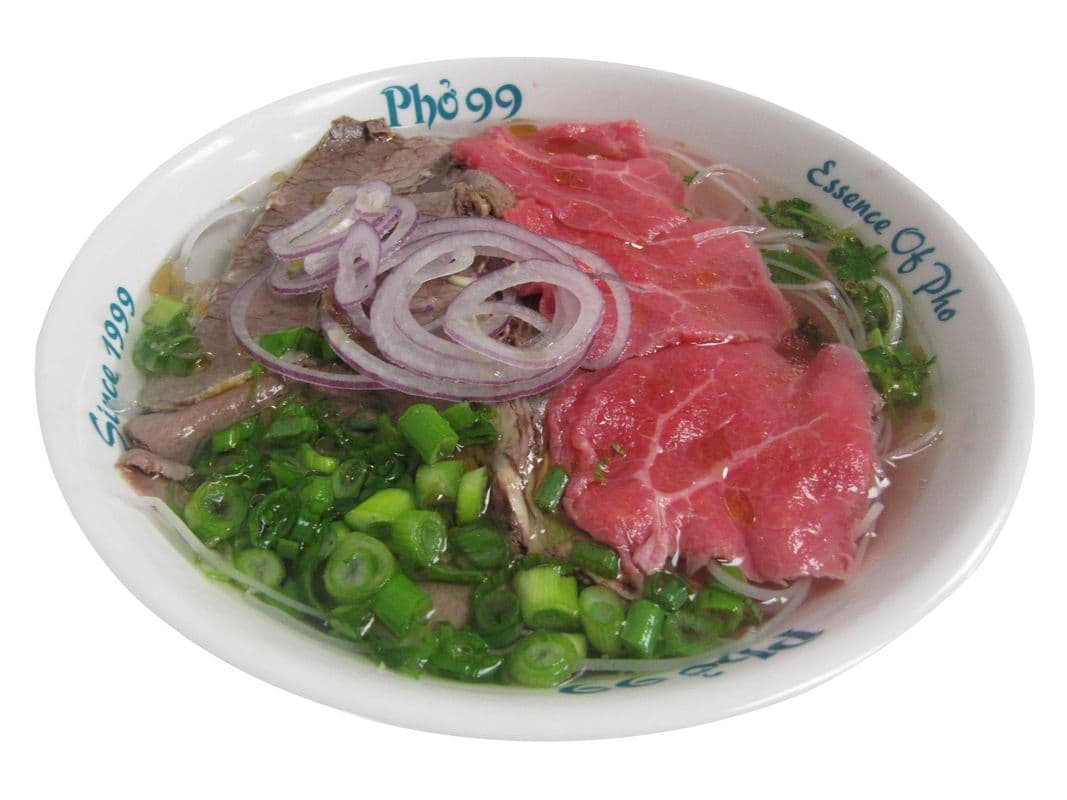 2. Noodle Soup with Steak and Well-Done Flank